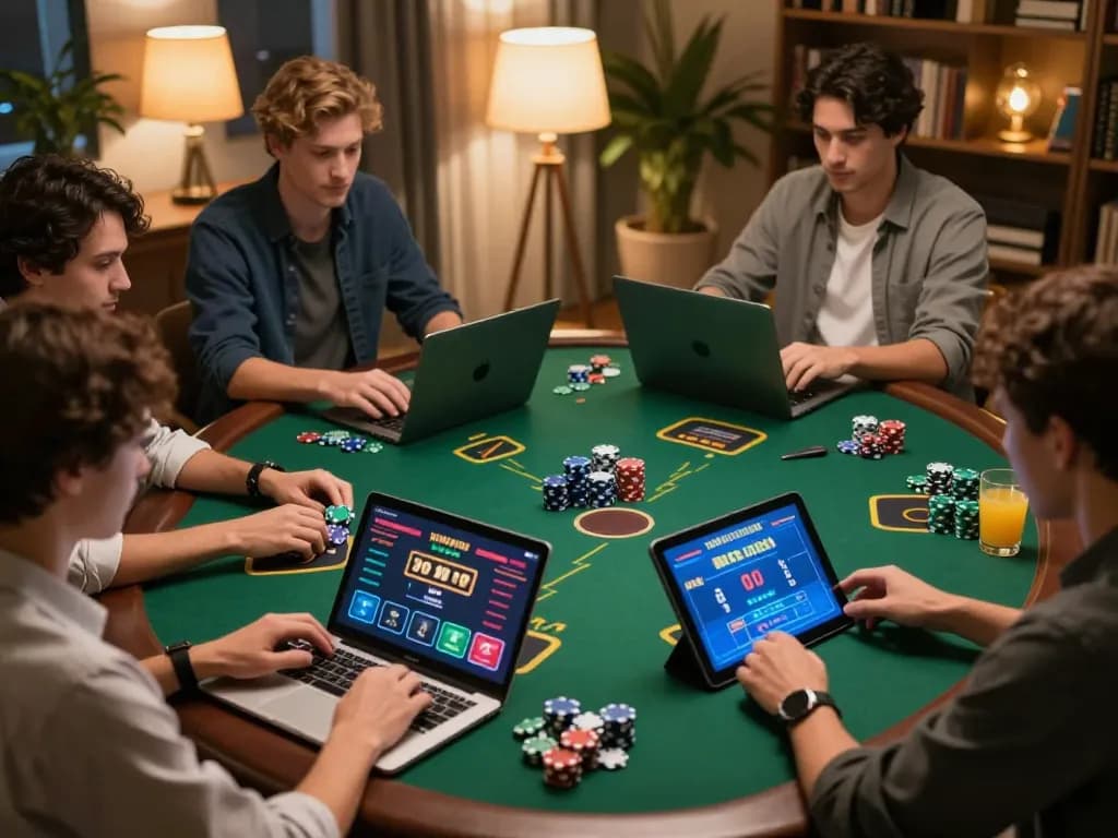 Engaging with casino senza licenza adm online during a home gaming session, showcasing dynamic gameplay.