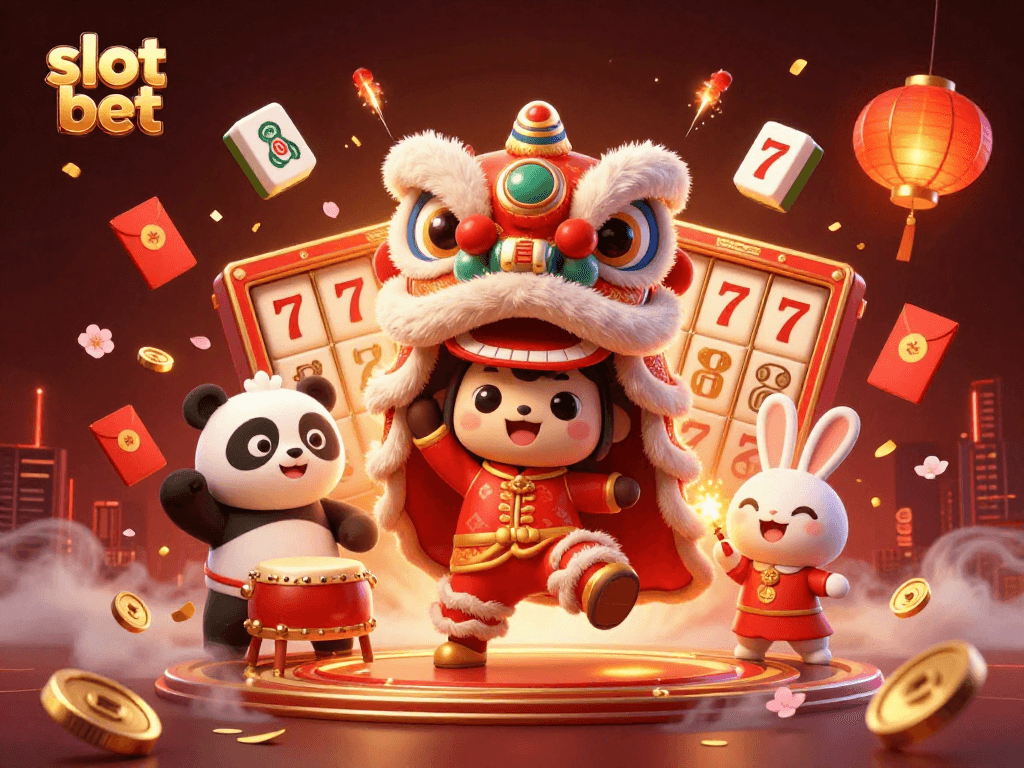 Menangkan slot bet dengan karakter tarian singa Tiongkok dan elemen permainan yang menarik