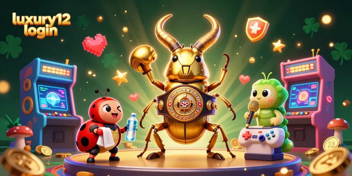 Experience the excitement of luxury12 login in this vibrant 3D casino illustration with dynamic characters.