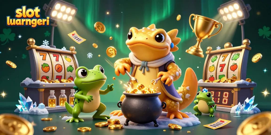 Engage with thrilling slot luar negeri in a vibrant 3D casino scene filled with action.