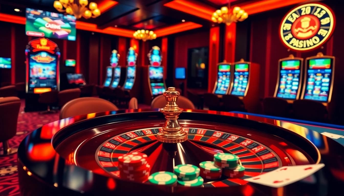 Vivez l'excitation du casino en ligne argent réel France avec des jetons de poker vibrants et des roues de roulette.