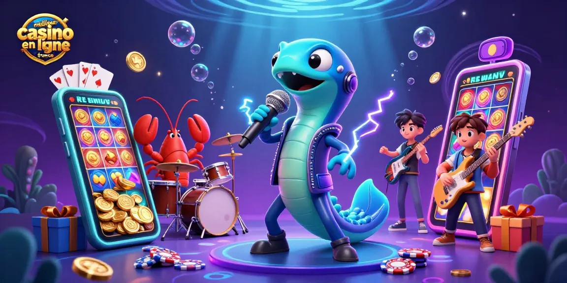 Profitez des jeux au meilleur casino en ligne France avec des animations et personnages marins captivants.