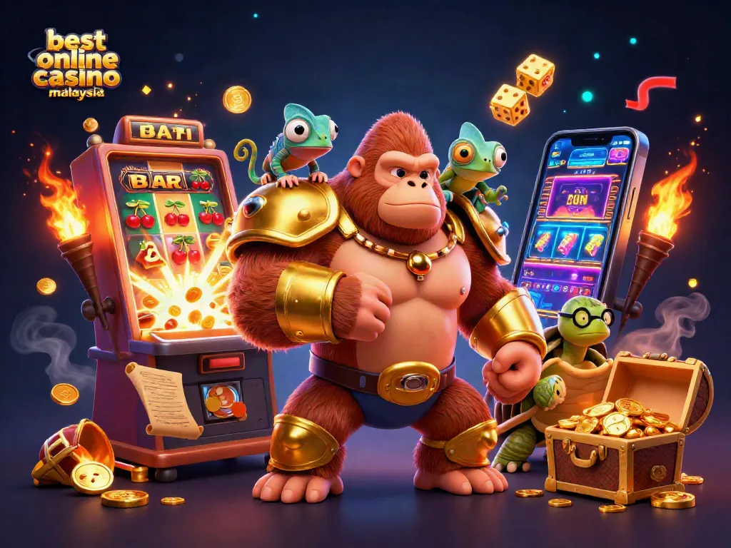 Experience the excitement of the best online casino malaysia with colorful characters and gaming elements.