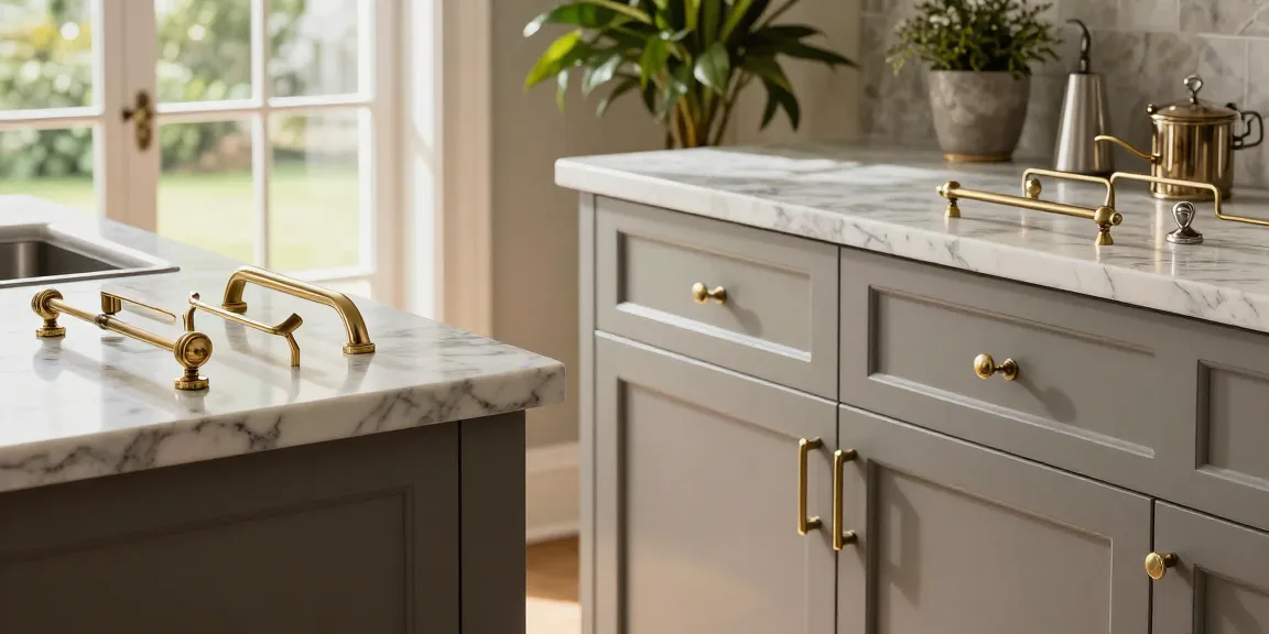 Premium handles displayed in an elegant home setting, showcasing luxury craftsmanship.