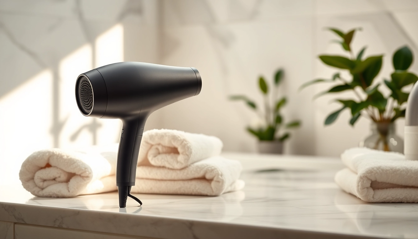 Revitalize your hair with this Hair dryer for fine hair, featuring a sleek design and soft lighting.