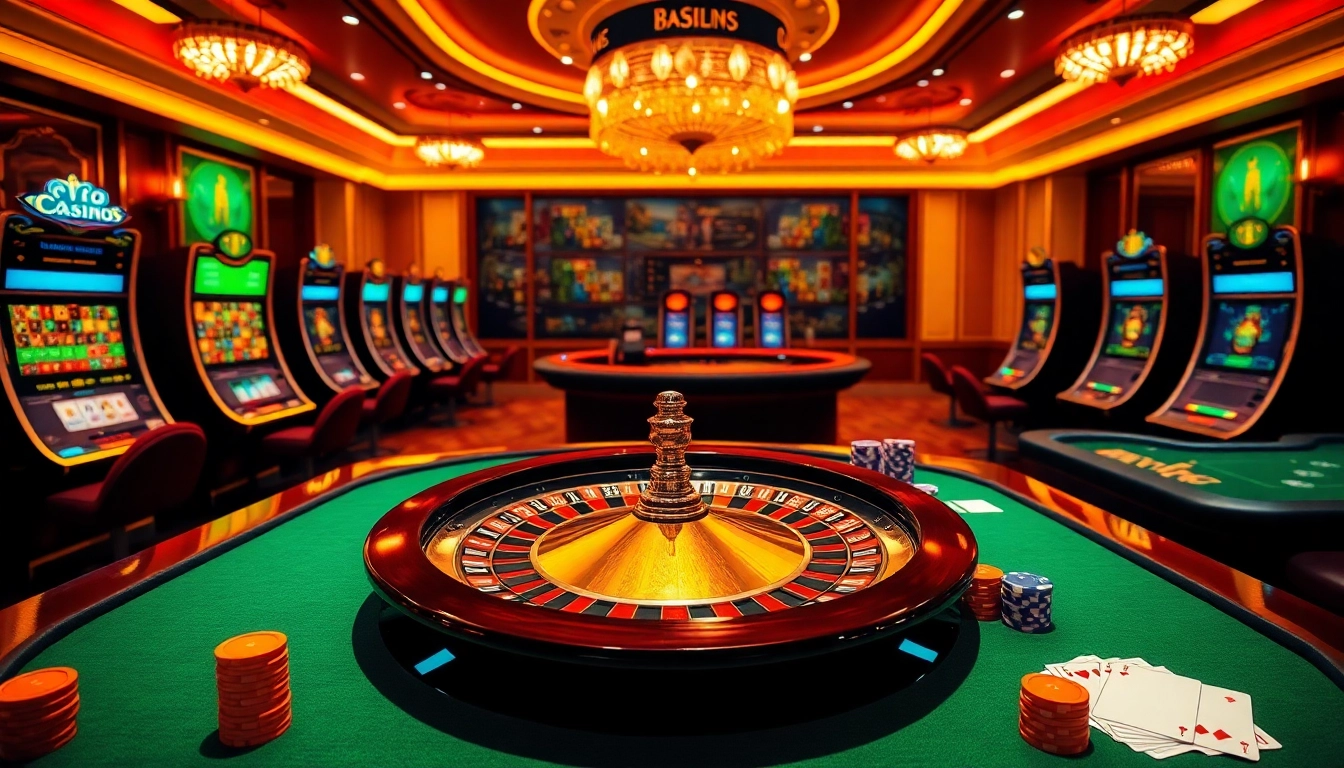 Découvrez l'excitation des casinos en ligne argent réel France avec des tables de jeu vibrantes et des roues de roulette.