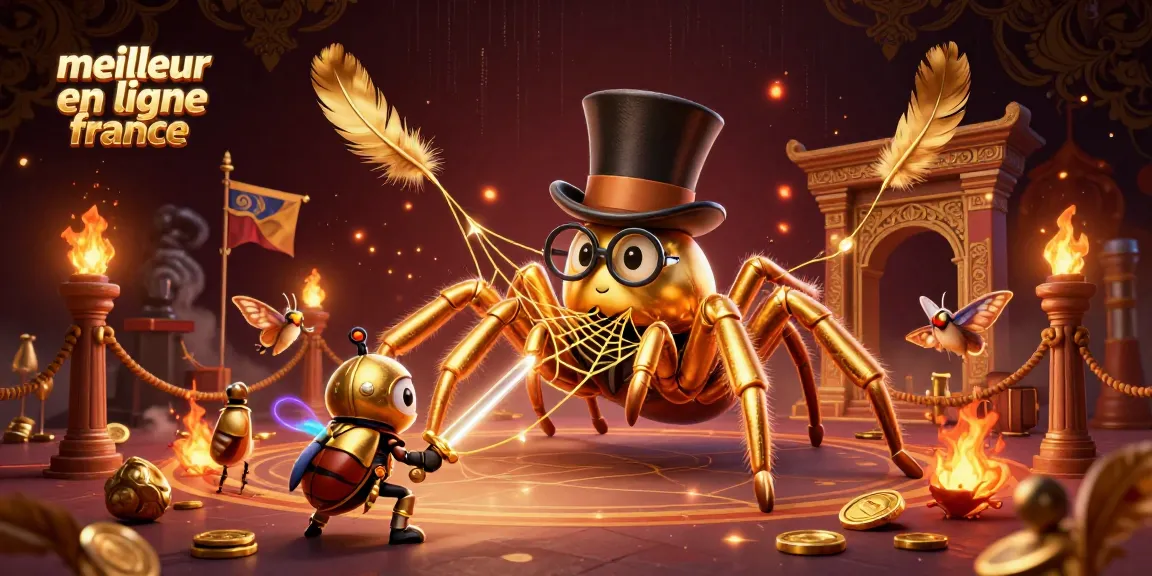 Illustration d'un meilleur casino en ligne France avec des personnages de casino captivants.
