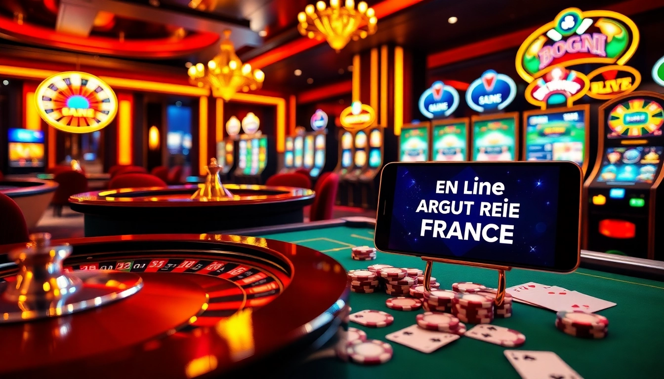 Expérience de jeu en ligne captivante présentant casino en ligne argent réel France avec une roulette de luxe.