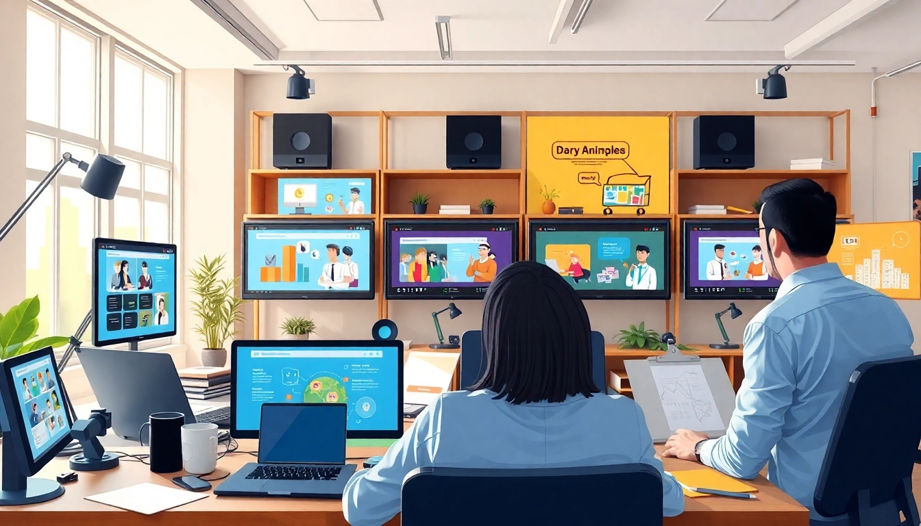 Erstellen Sie beeindruckende Unternehmensanimationen in einem kreativen Studio.