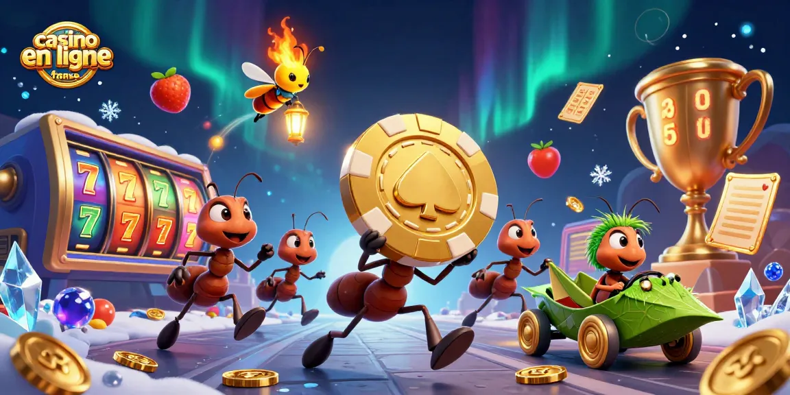 Explorez l'univers palpitant du meilleur casino en ligne France avec des fourmis en pleine action !