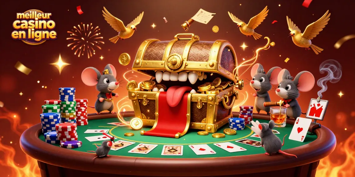 Améliorez votre expérience au meilleur casino en ligne avec un trésor 3D loupé et des éléments de poker captivants.