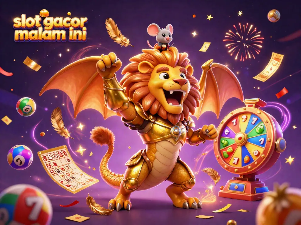 Slot gacor malam ini: visual menarik dengan karakter 3D dan elemen permainan slot yang dinamis.