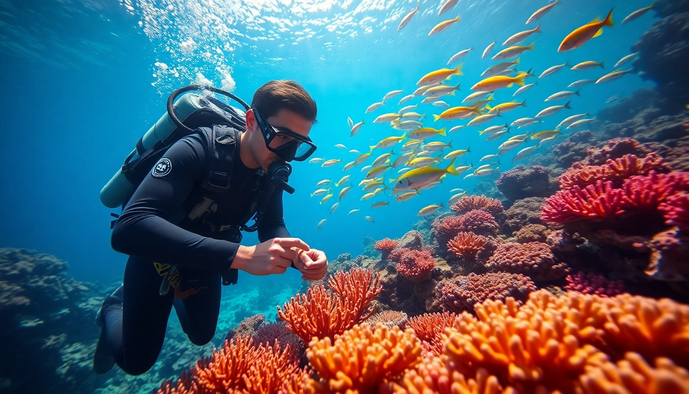Erlerne die Grundlagen des Tauchens durch SSI Theorie Kurse in einer faszinierenden Unterwasserlandschaft.
