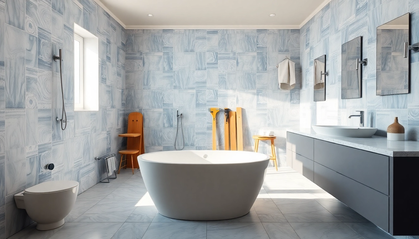 Transform your space with this stunning bathroom renovation near me featuring elegant fixtures.