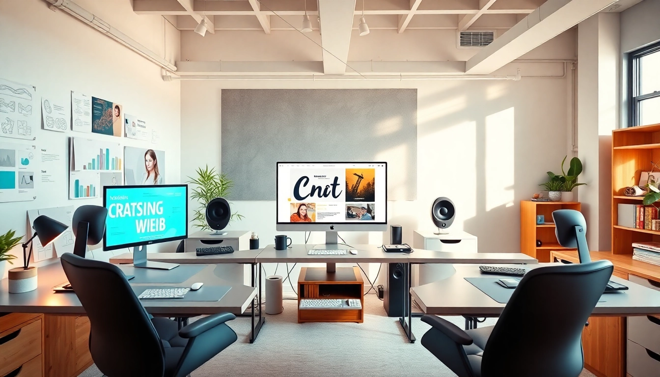 Hüsig Webdesign Marketing zeigt einen modernen Arbeitsplatz für kreative Webdesigns.
