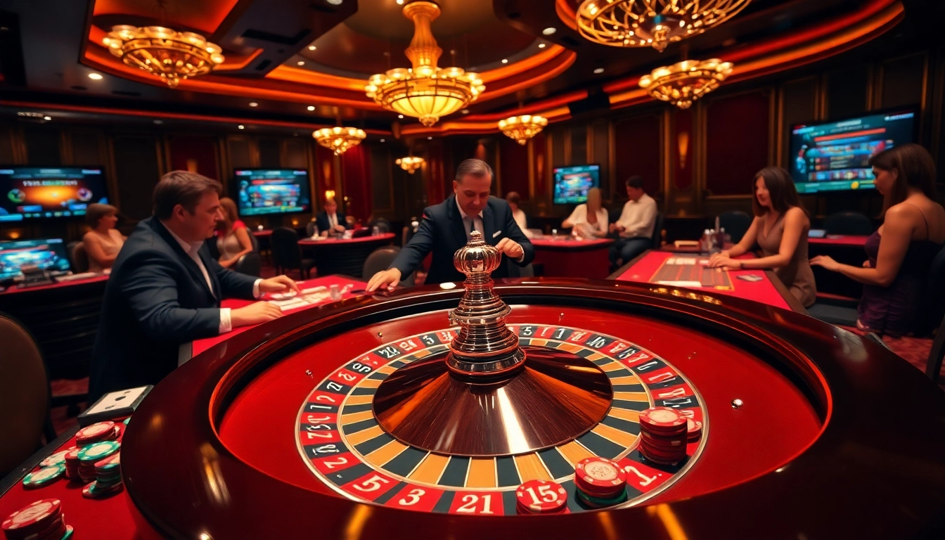 Découvrez l'excitation du casino en ligne argent réel France avec des éléments de roulette et de poker vibrants.