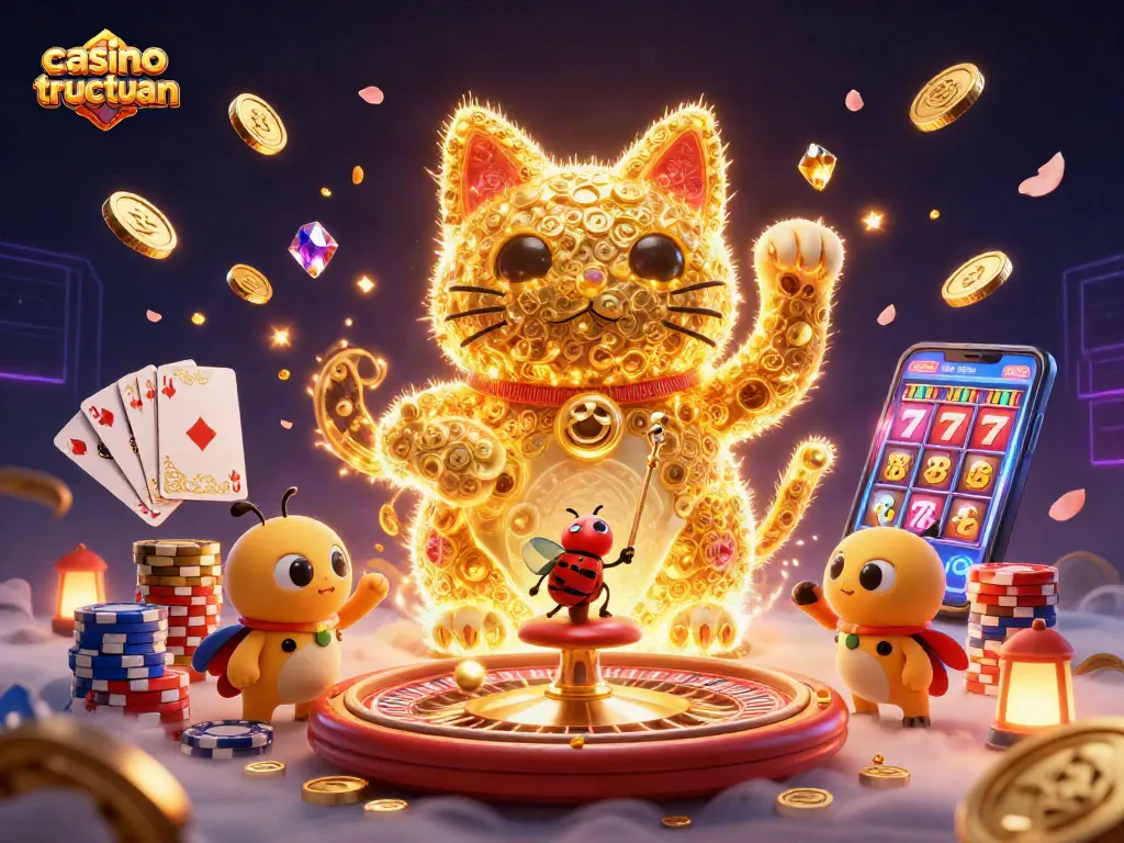 Khám phá thế giới casino trực tuyến với những chú đom đóm vàng và nhiều biểu tượng hấp dẫn.