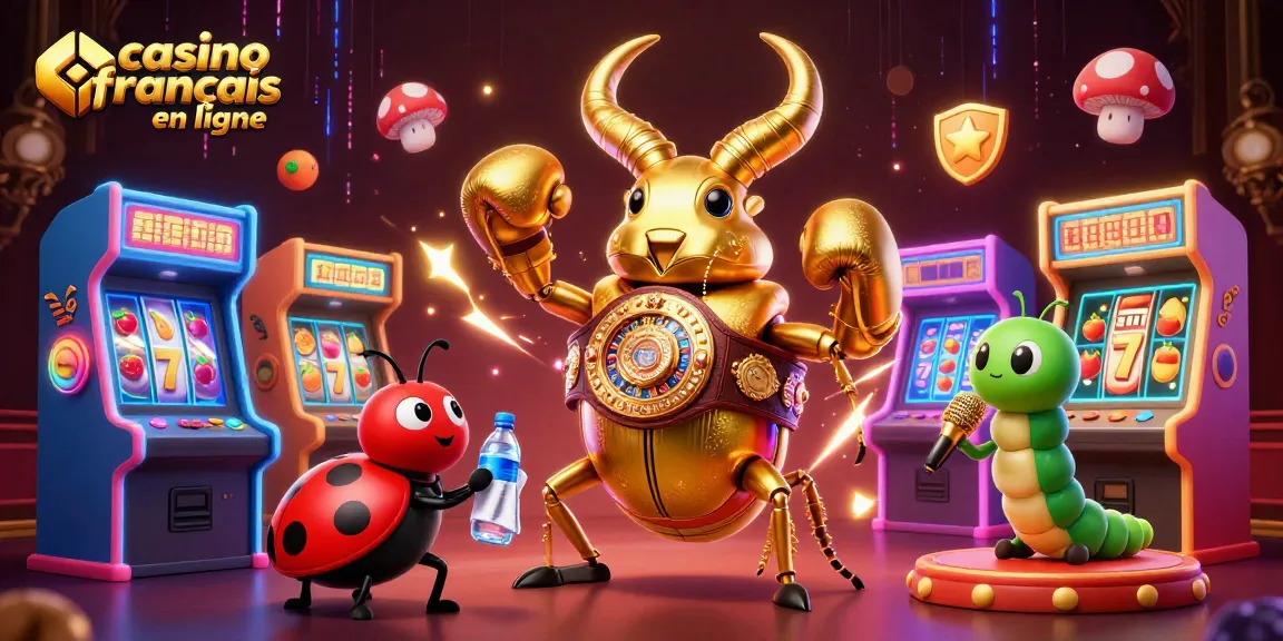 Faites des mises au casino français en ligne avec un scarabée géant en ceinture de champion