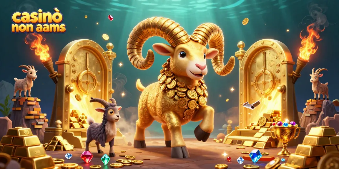 Scopri i migliori casinò non AAMS con una scena ricca di elementi d'oro e giochi