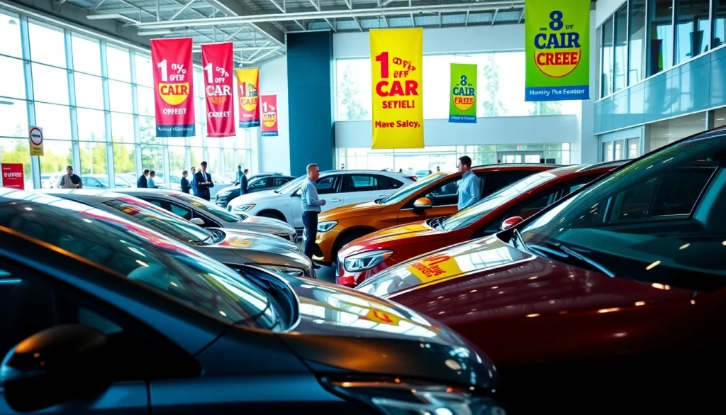 Explore a vibrant car dealership scene as you buy a car and engage with options.