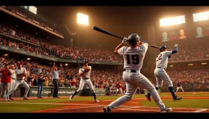 mlb중계의 생생한 현장을 보여주는 야구 플레이어