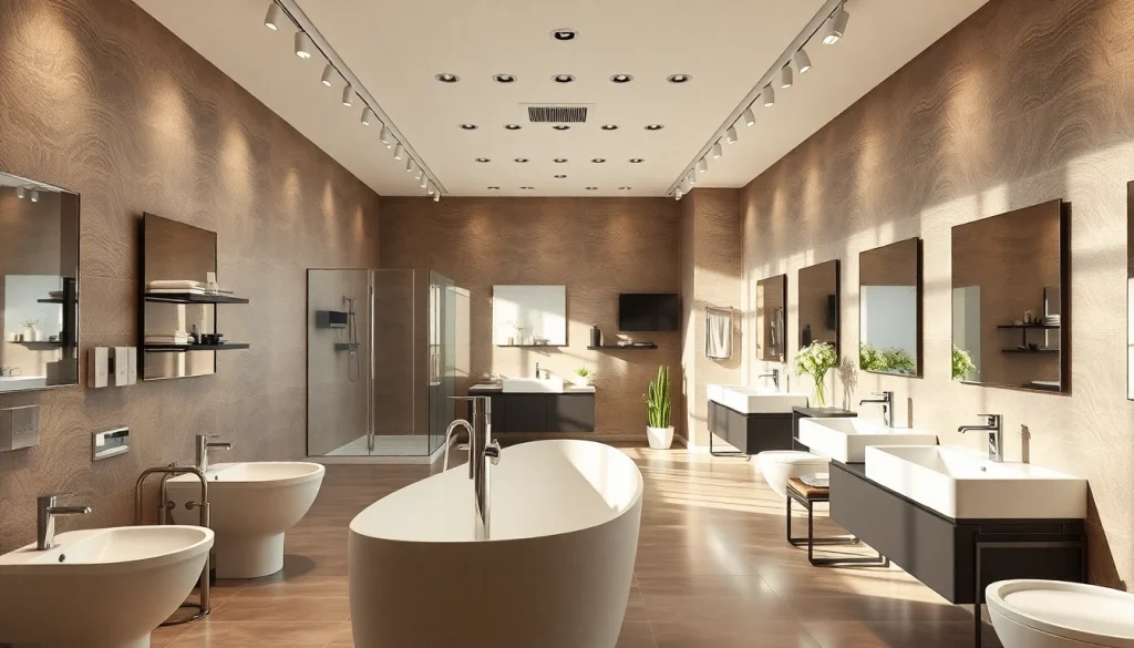 Sonni sanitär GmbH präsentiert hochwertige Badezimmerprodukte in stilvollem Ambiente.