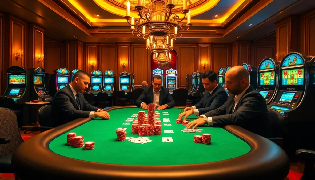 Experience the thrill at PH22255.COM with a vibrant poker table scene filled with excitement.