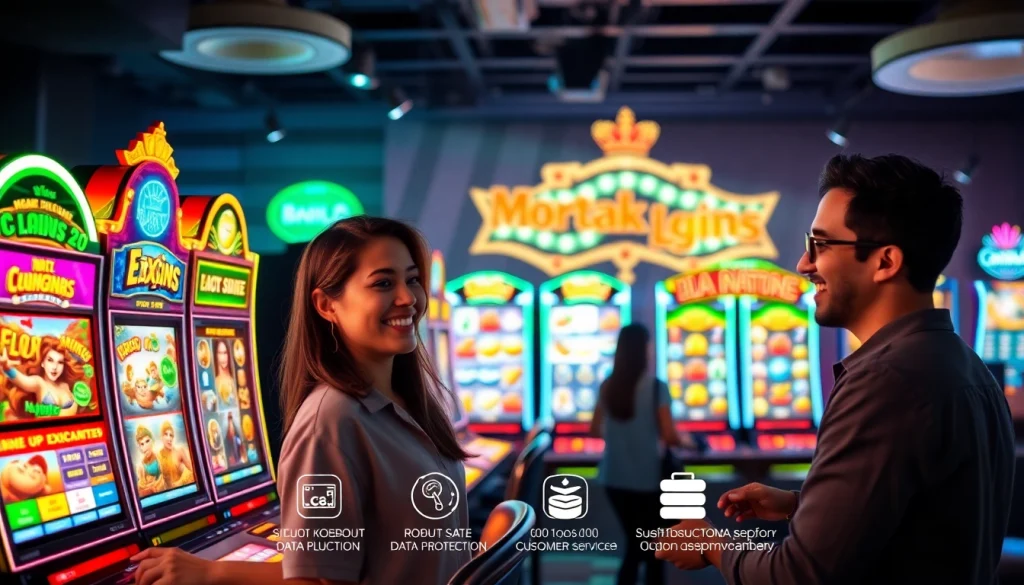 Situs kode4d showcases an engaging online slot gaming experience with vibrant machines and happy players.