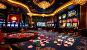 Experience thrilling gameplay at tk88 with vibrant casino elements and engaging players.