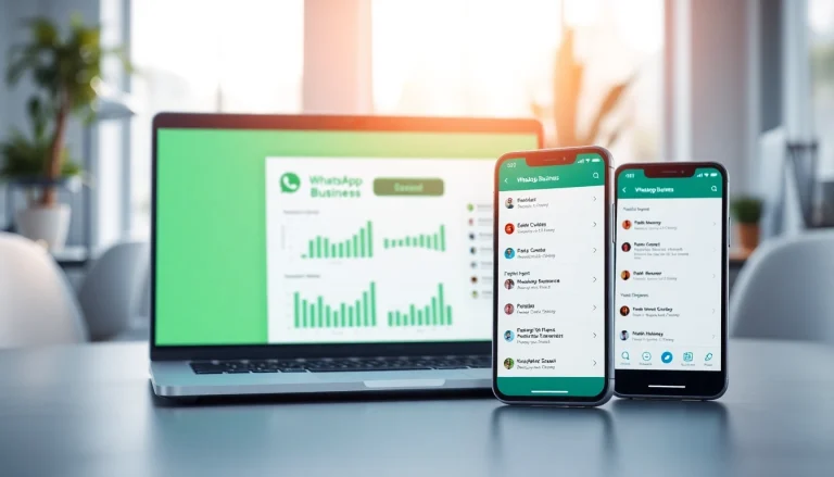 Integrate WhatsApp Business CRM content into a professional business communication setting with technology.