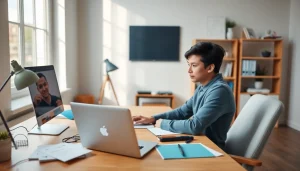 Learn how to get paid for content creation fast with a content creator in their home office.