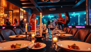 Dinner sxm at Club Noir offers an upscale dining and entertainment experience in St. Martin.