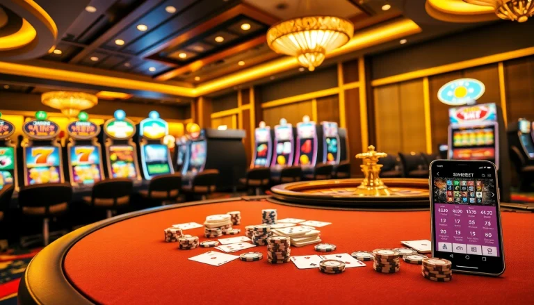 Experience the thrilling excitement of SHBET casino with vibrant games and engaging betting actions.