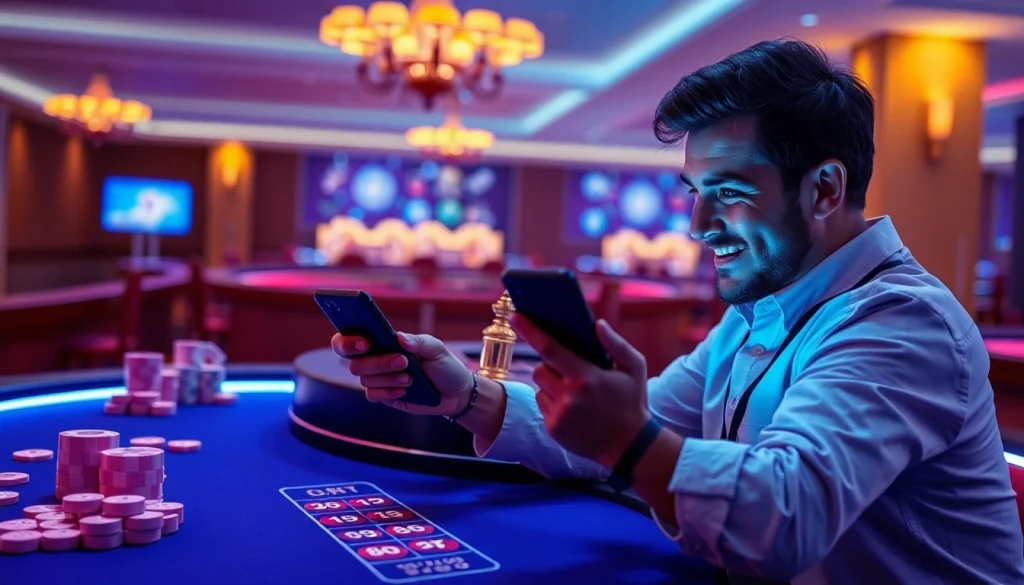 Visite uma casa de apostas regulamentada e observe a alegria dos jogadores em mesas de cassino ao vivo.