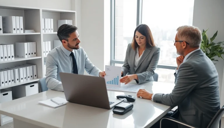 카드현금화 관련 조언을 받는 고객과 전문가의 모습