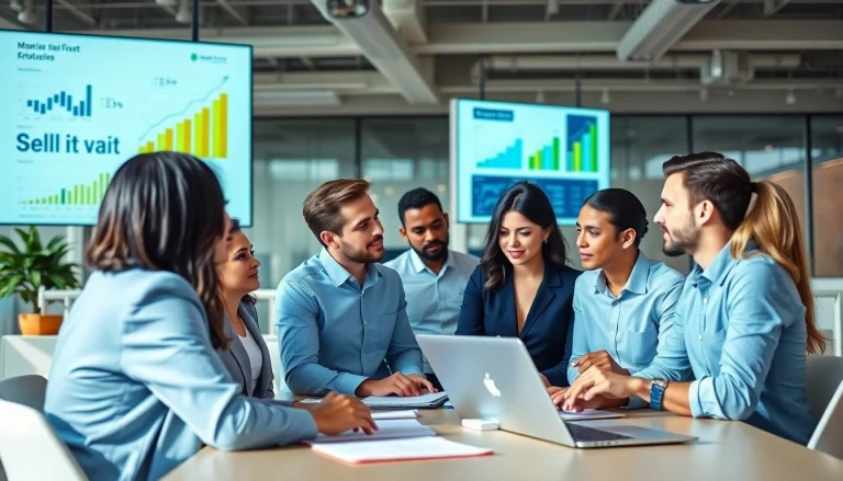 Explore sales opportunities by industry with diverse business professionals collaborating