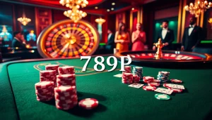 Experience the excitement of 789P at a luxurious poker table with vibrant chips and cards.