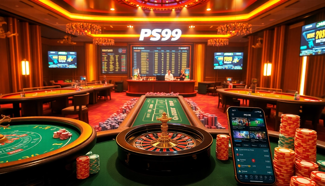 Experience the excitement of gambling at trang chủ PS99 with vibrant casino tables and engaging gameplay.