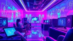 Engaging players with interactive porn games ai in a futuristic digital environment.