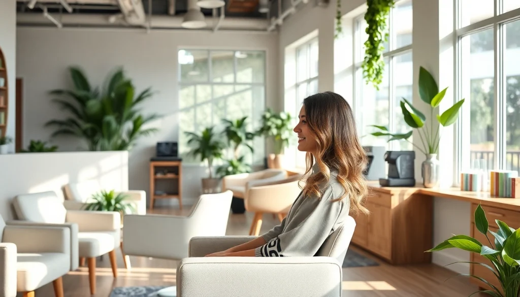 Aveda salon San Diego offering a complimentary haircut with highlights in a serene, stylish atmosphere.