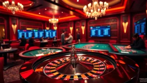 Experience the excitement of gambling with the link alternatif sbobet featuring vibrant casino tables and betting slips.