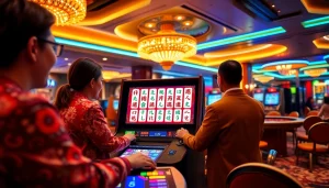Experience the thrill of a mahjong slot demo in a luxurious casino, where excitement meets strategy.
