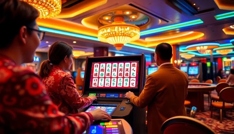 Experience the thrill of a mahjong slot demo in a luxurious casino, where excitement meets strategy.