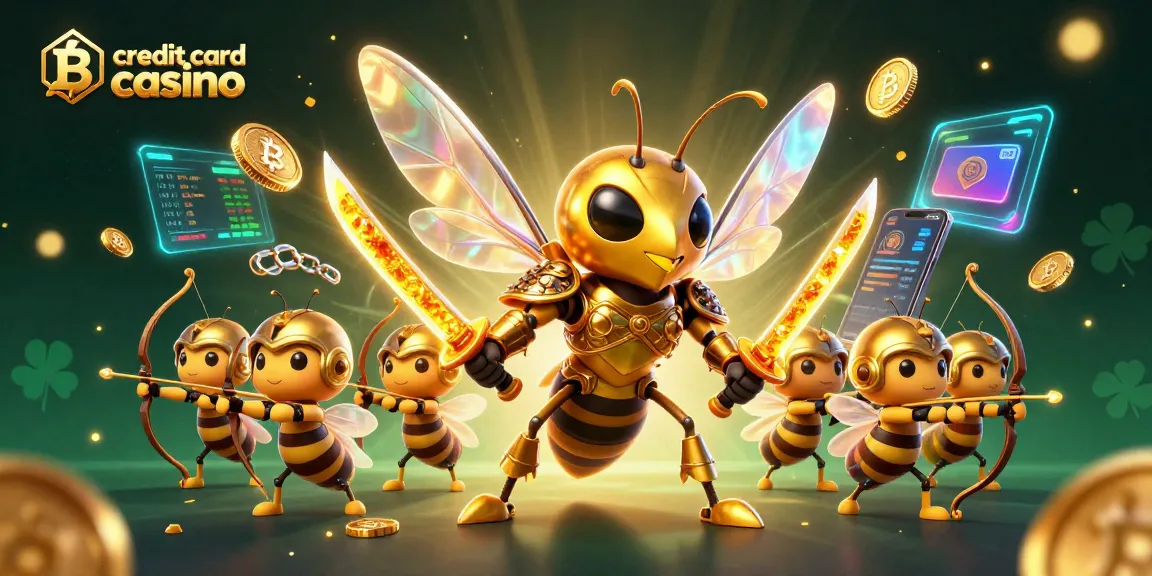 Engage with top credit card casino experiences as the hornet samurai wields honey katanas.