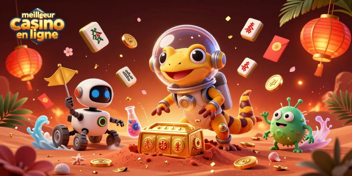 Profitez des expériences immersives du meilleur casino en ligne avec le gecko martien!