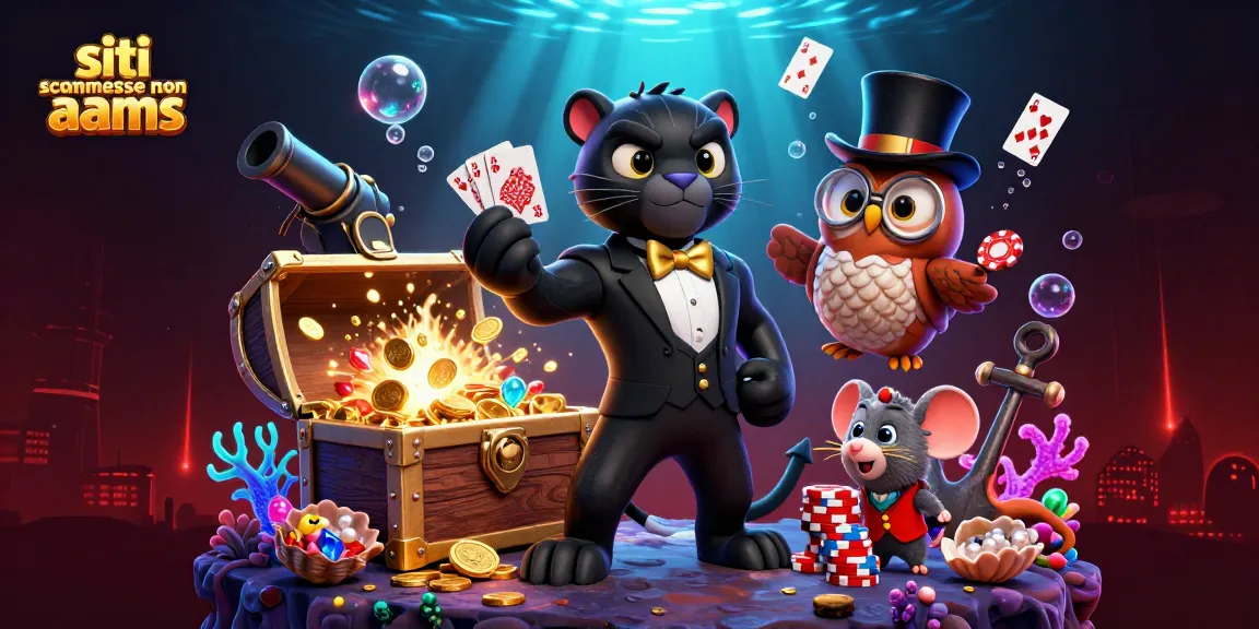 Scommetti sui migliori siti scommesse non AAMS con eleganza in un'illustrazione triple. Gioca e vinci con stile.
