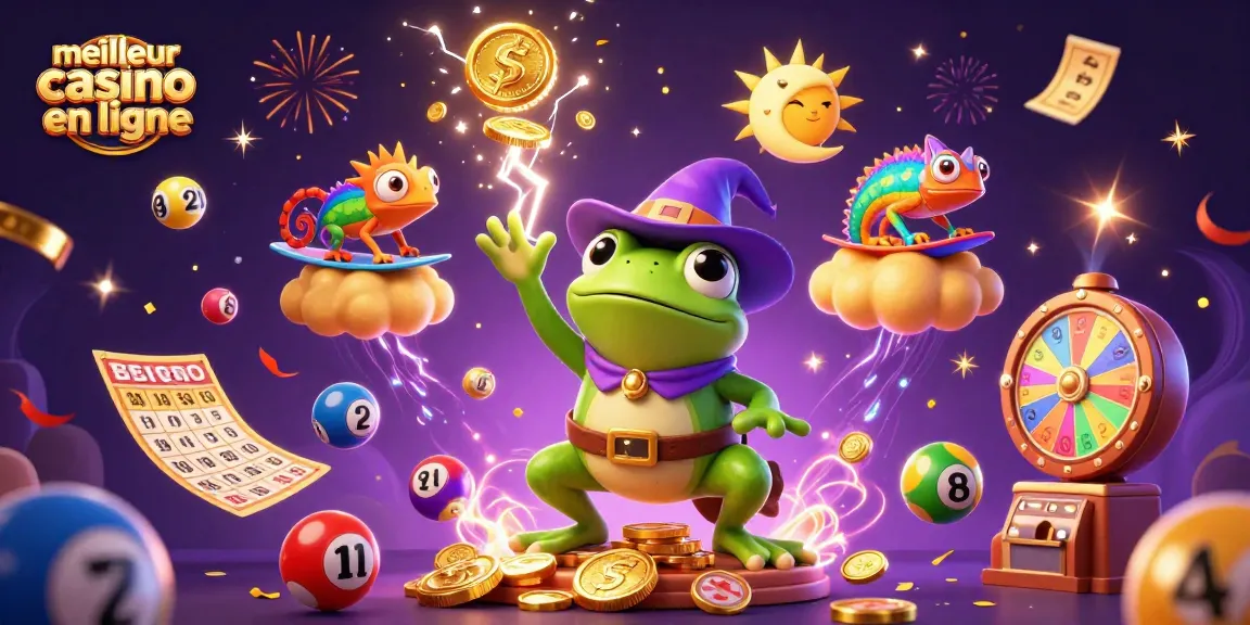Jouez dans le meilleur casino en ligne avec une explosion de pièces d'or et de personnages magiques.