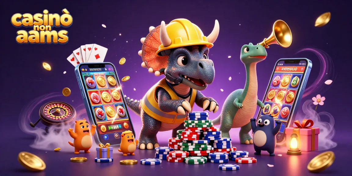 I casinò non AAMS offrono esperienze di gioco vivaci, festeggiate nell'illustrazione con personaggi eccitanti e simboli del gioco