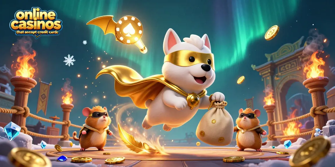Explore thrilling gameplay at online casinos that accept credit cards with vibrant characters and winning dynamics.