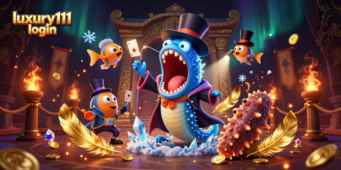 Experience luxury111 login with immersive gameplay from a vibrant 3D casino illustration.